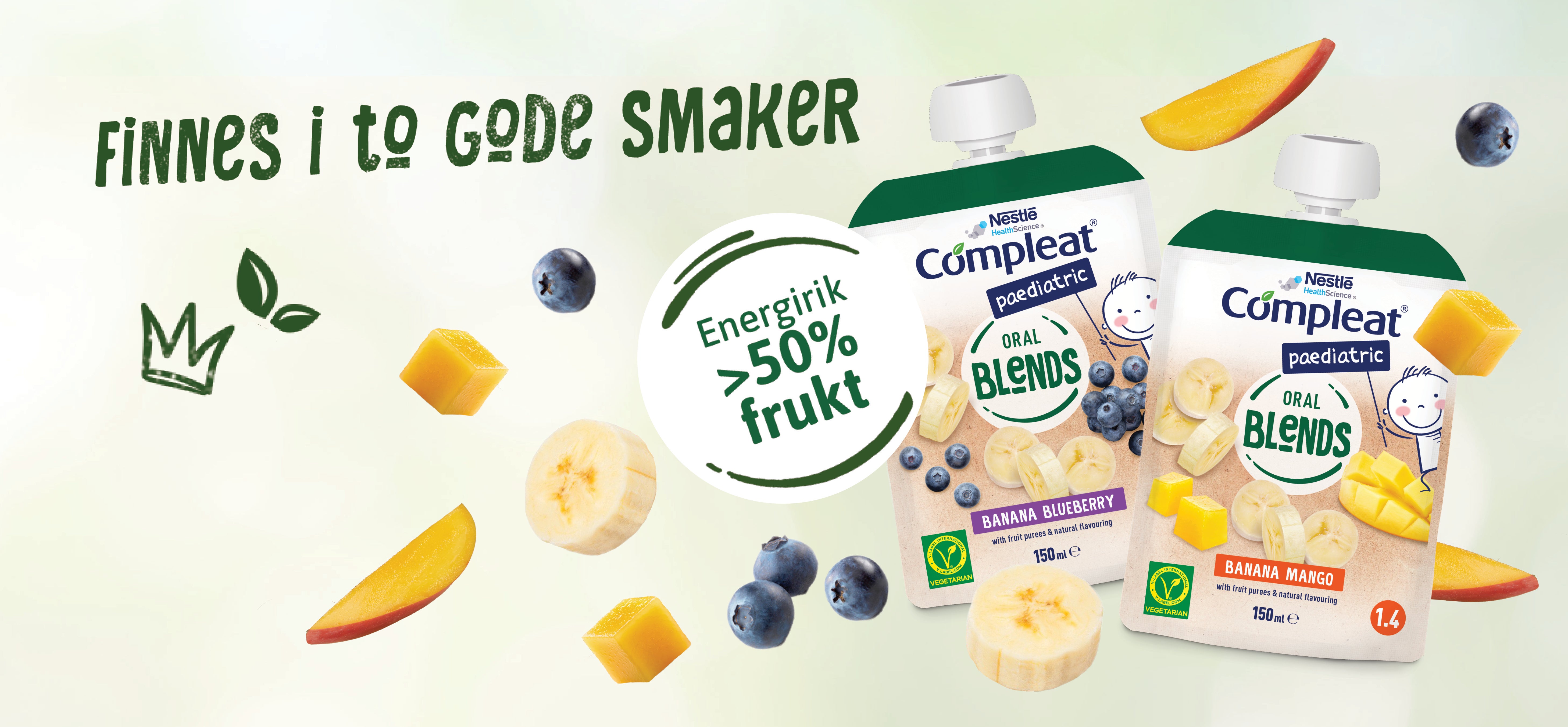 Tilgjengelig i to deilige smaker